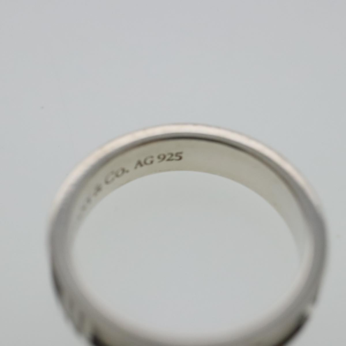 TIFFANY&Co. Atlas Ring Ag925 Silver Auth 95711