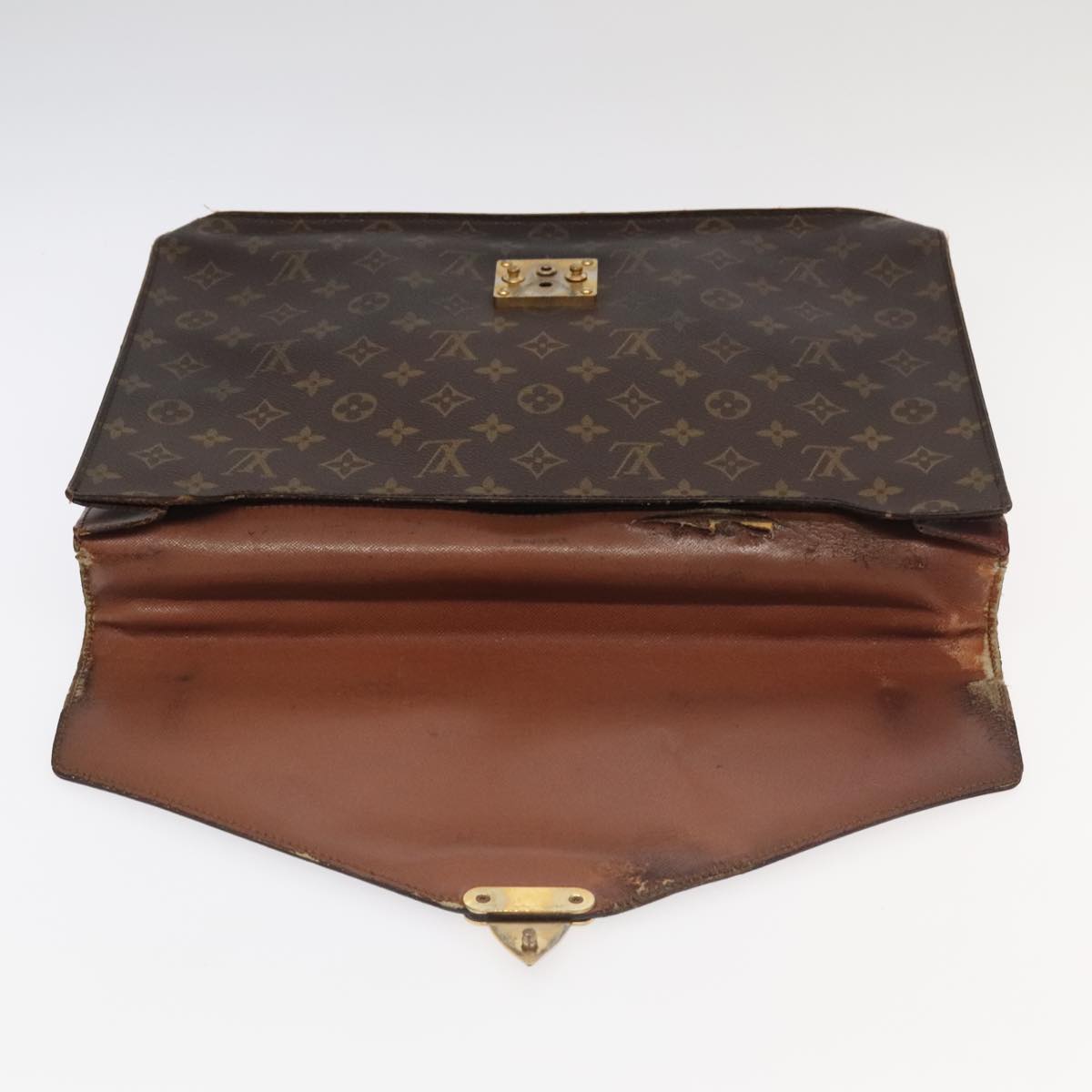LOUIS VUITTON Monogram Porte Documents Bandouliere Bag M53338 LV Auth 95725