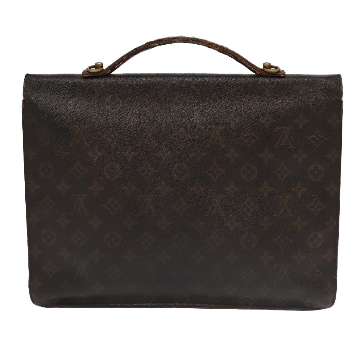 LOUIS VUITTON Monogram Porte Documents Bandouliere Bag M53338 LV Auth 95725