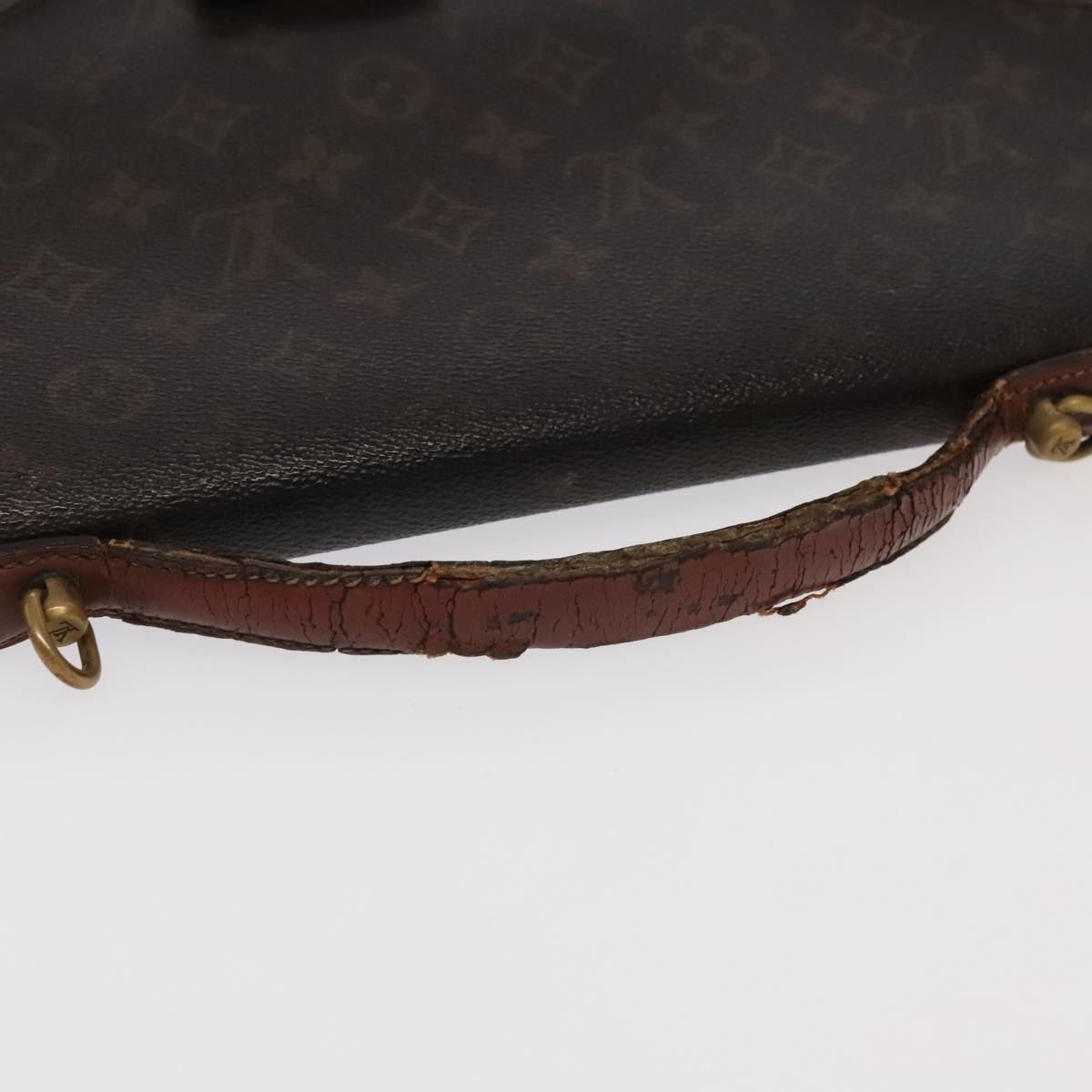 LOUIS VUITTON Monogram Porte Documents Bandouliere Bag M53338 LV Auth 95725