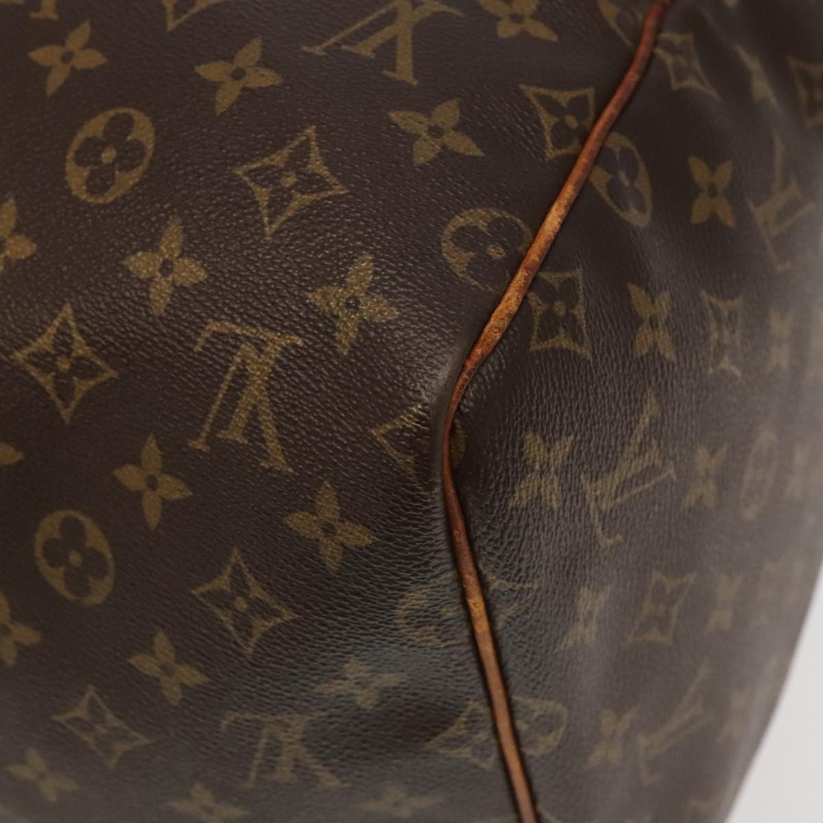 LOUIS VUITTON Monogram Keepall 55 Boston Bag M41424 LV Auth 95728