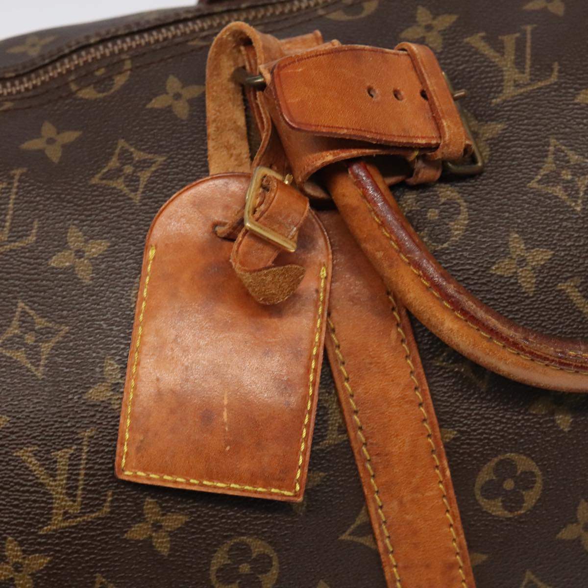 LOUIS VUITTON Monogram Keepall 55 Boston Bag M41424 LV Auth 95728