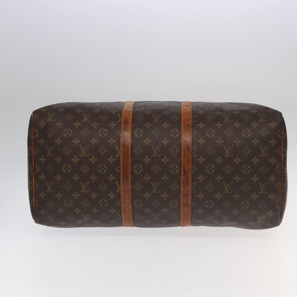 LOUIS VUITTON Monogram Keepall 55 Boston Bag M41424 LV Auth 95728