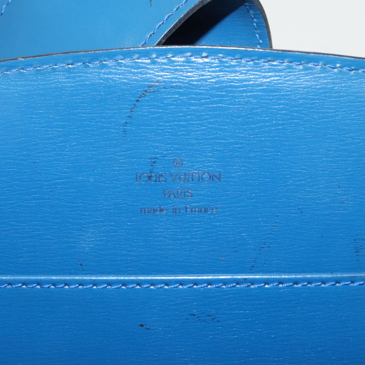 LOUIS VUITTON Epi Capuchin Shoulder Bag Blue M52345 LV Auth 95831