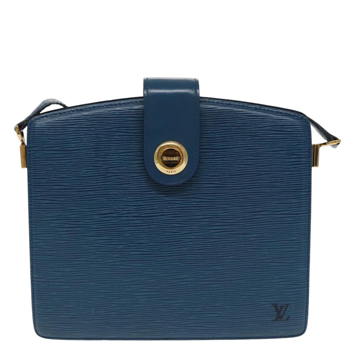 LOUIS VUITTON Epi Capuchin Shoulder Bag Blue M52345 LV Auth 95831