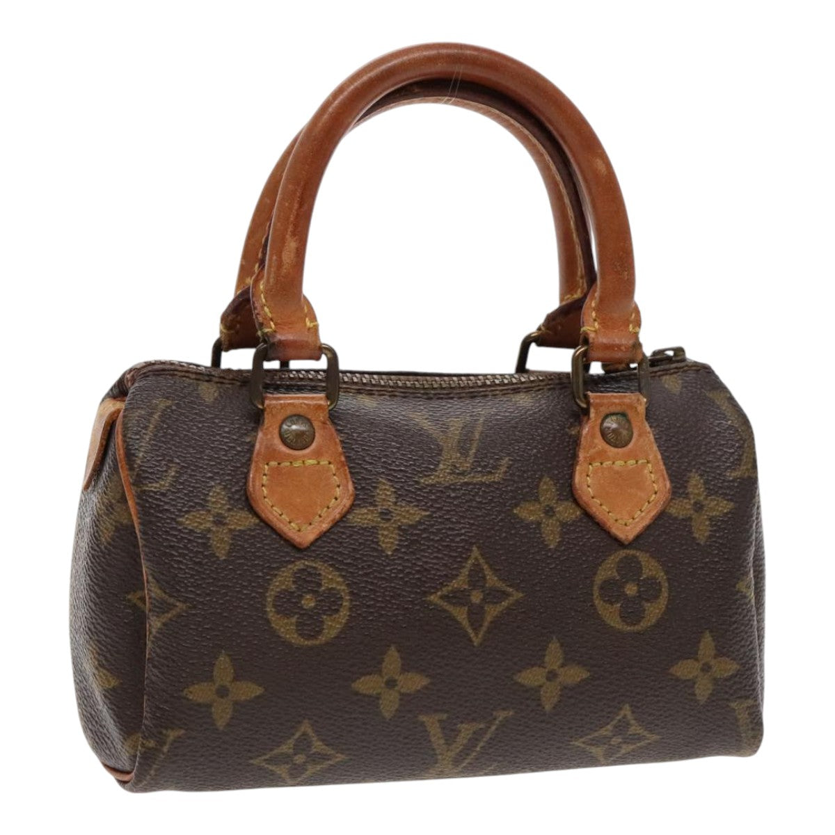 LOUIS VUITTON Monogram Mini Speedy Hand Bag M41534 LV Auth 95860