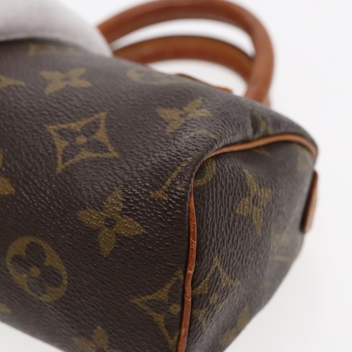 LOUIS VUITTON Monogram Mini Speedy Hand Bag M41534 LV Auth 95860