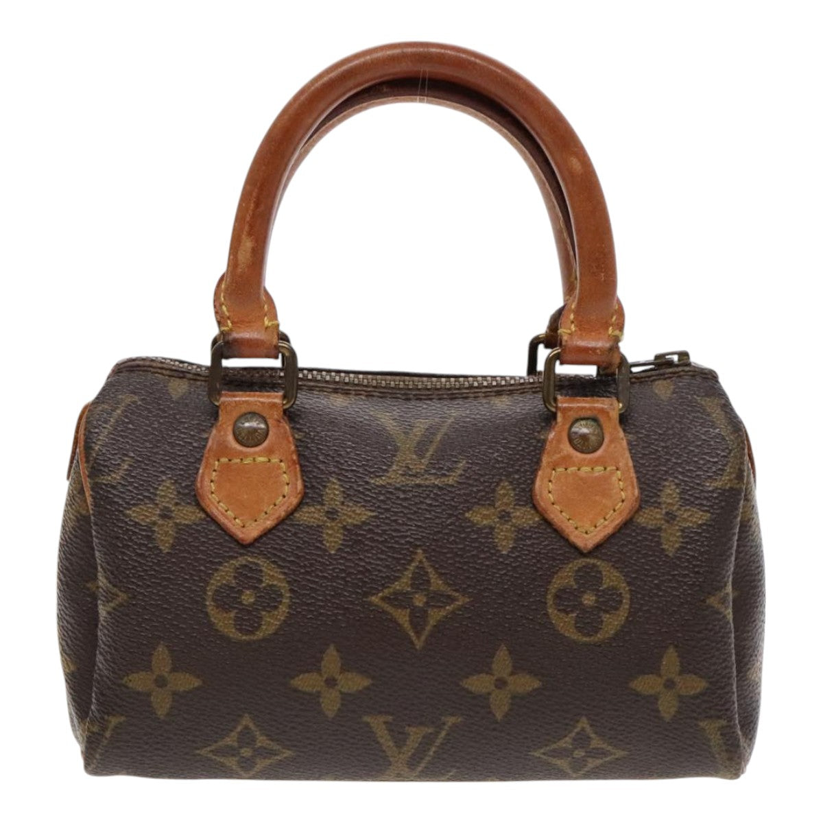 LOUIS VUITTON Monogram Mini Speedy Hand Bag M41534 LV Auth 95860