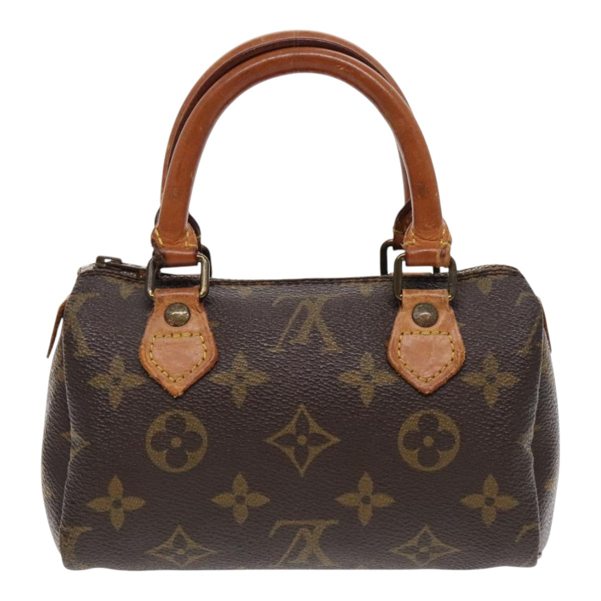 LOUIS VUITTON Monogram Mini Speedy Hand Bag M41534 LV Auth 95860