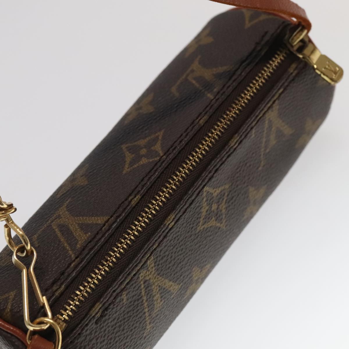 LOUIS VUITTON Monogram Papillon Pouch LV Auth 95878