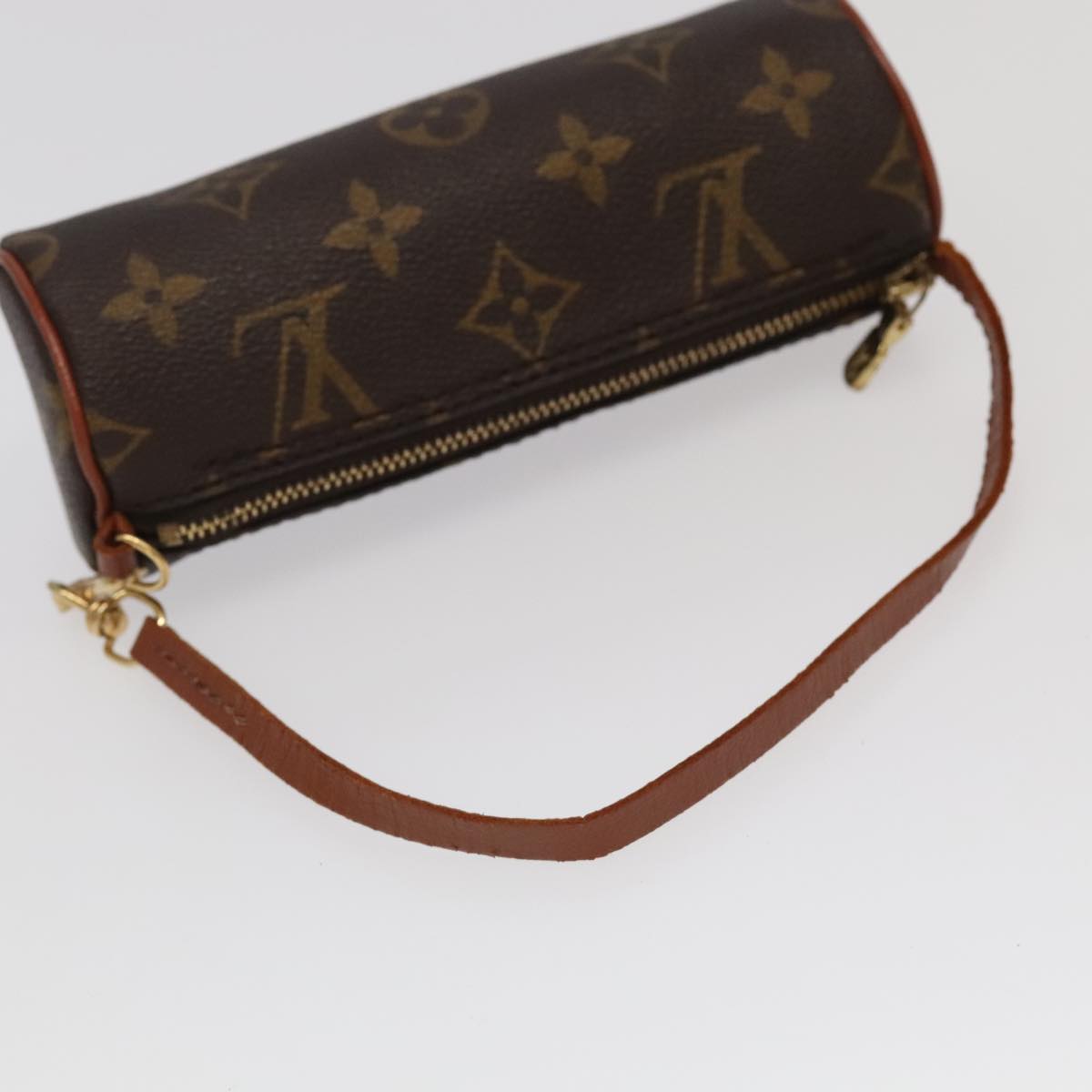 LOUIS VUITTON Monogram Papillon Pouch LV Auth 95878