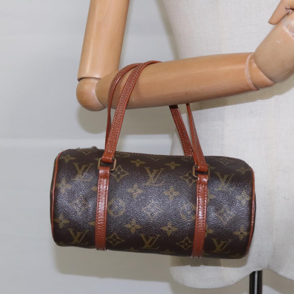 LOUIS VUITTON Monogram Papillon 22 Hand Bag M51367 LV Auth 95916