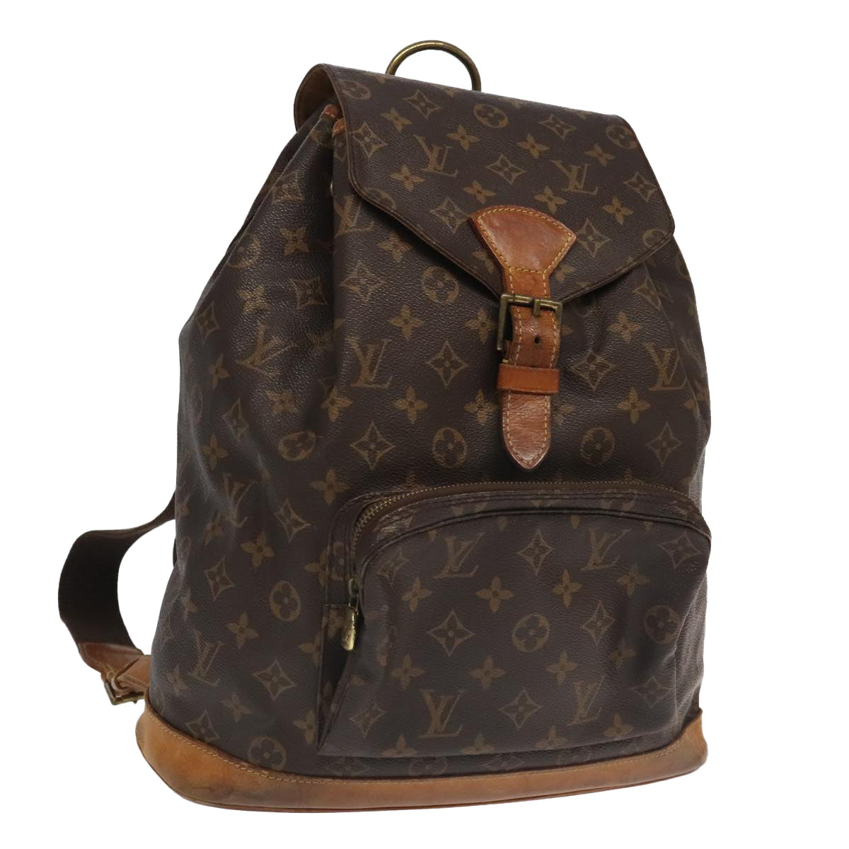 LOUIS VUITTON Monogram Montsouris GM Backpack M51135 LV Auth 95951