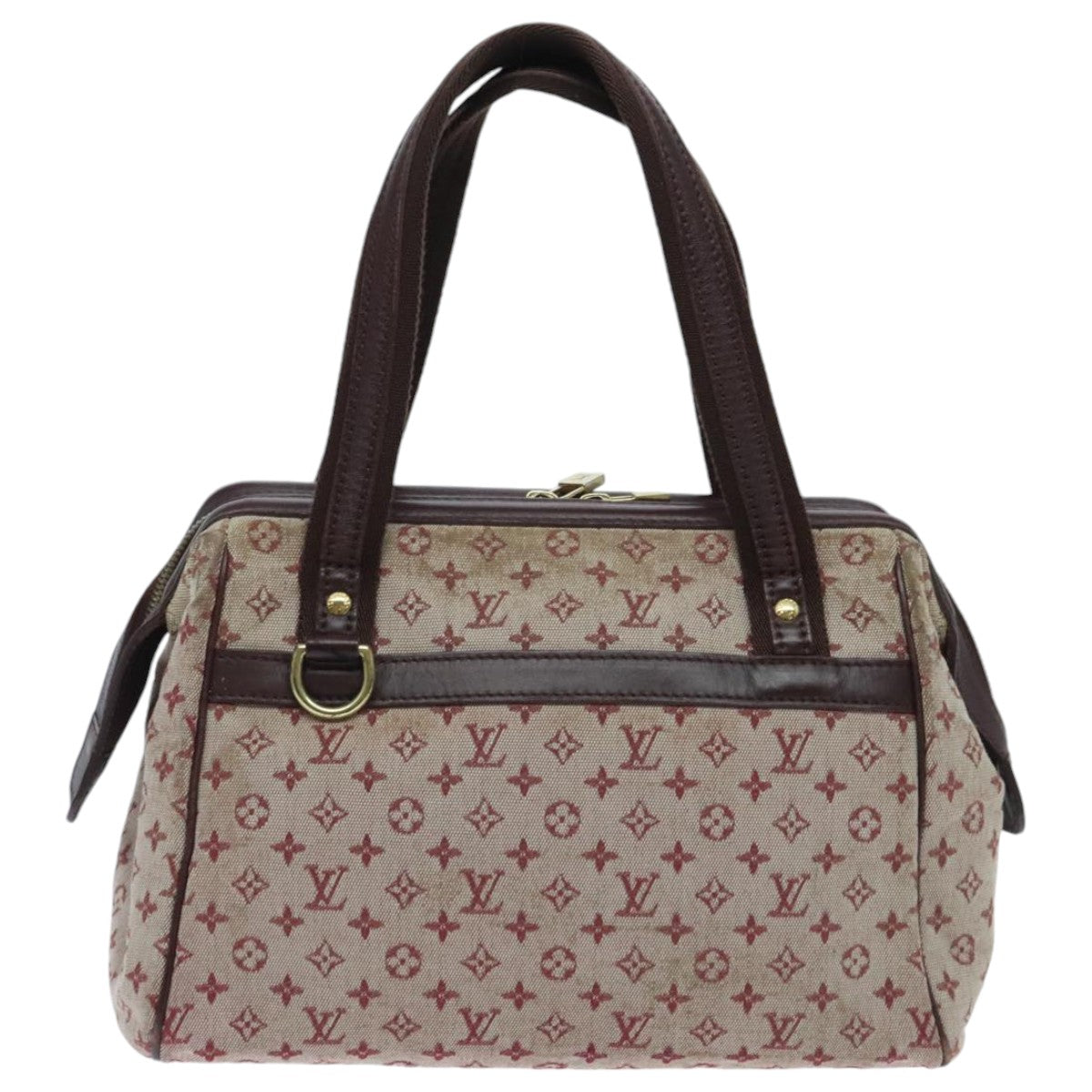 LOUIS VUITTON Monogram Mini Josephine PM Hand Bag Red M92216 LV Auth 95966