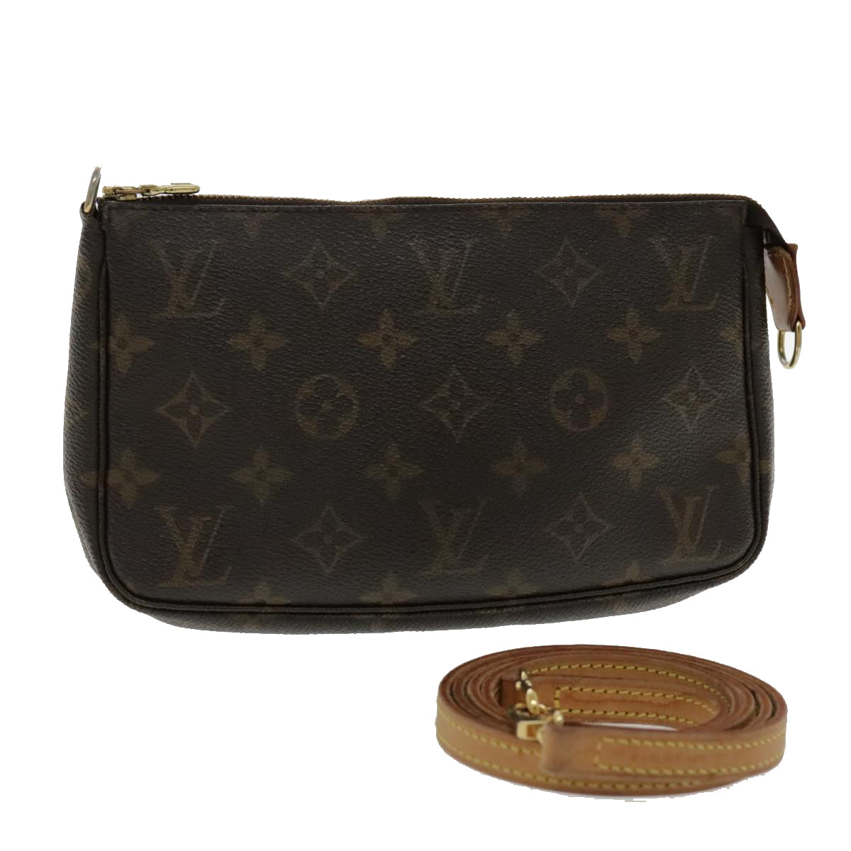 LOUIS VUITTON Monogram Pochette Accessoires Pouch M51980 LV Auth 95980