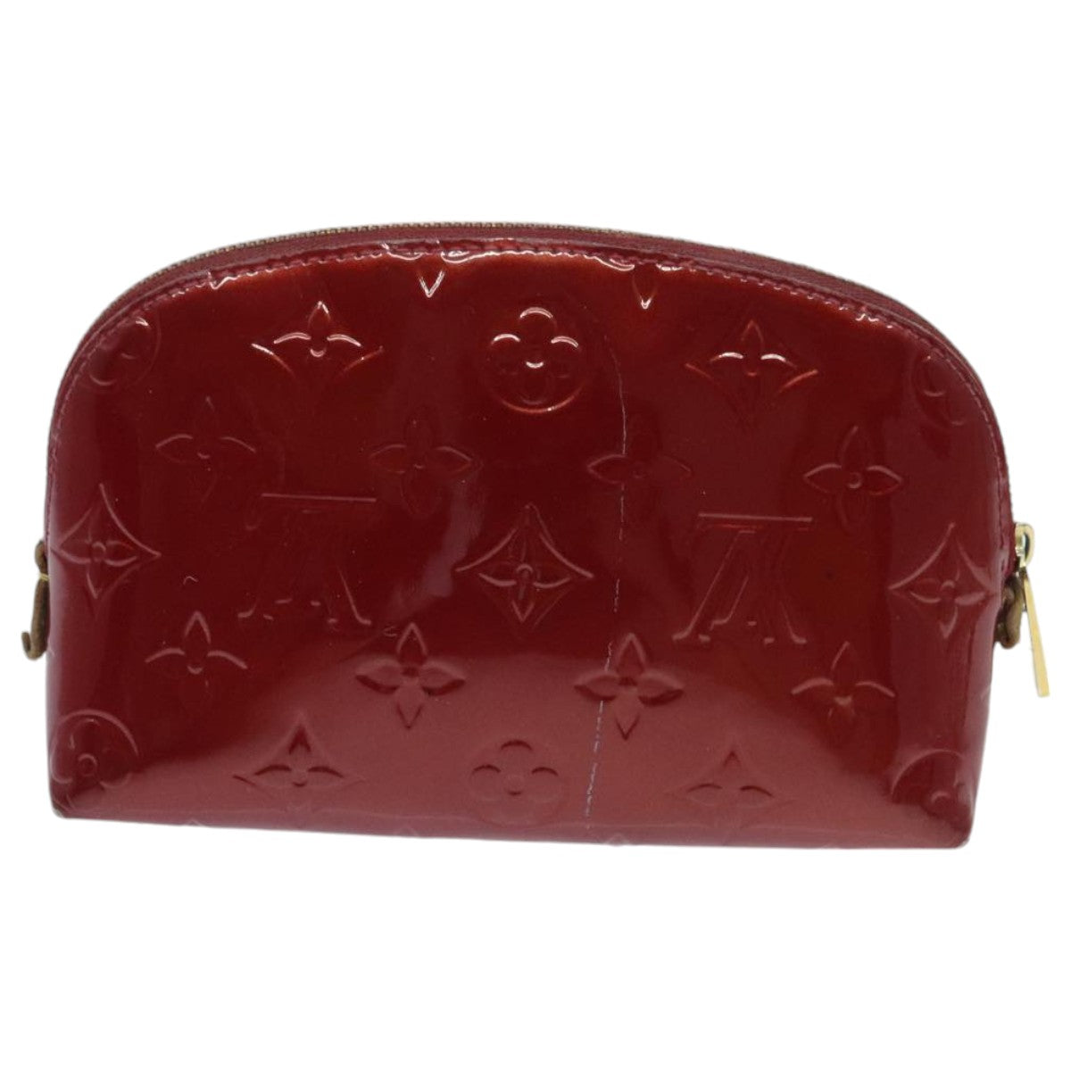 LOUIS VUITTON Vernis Pochette Cosmetic Pouch Pomme D'amour M91496 LV Auth 95991