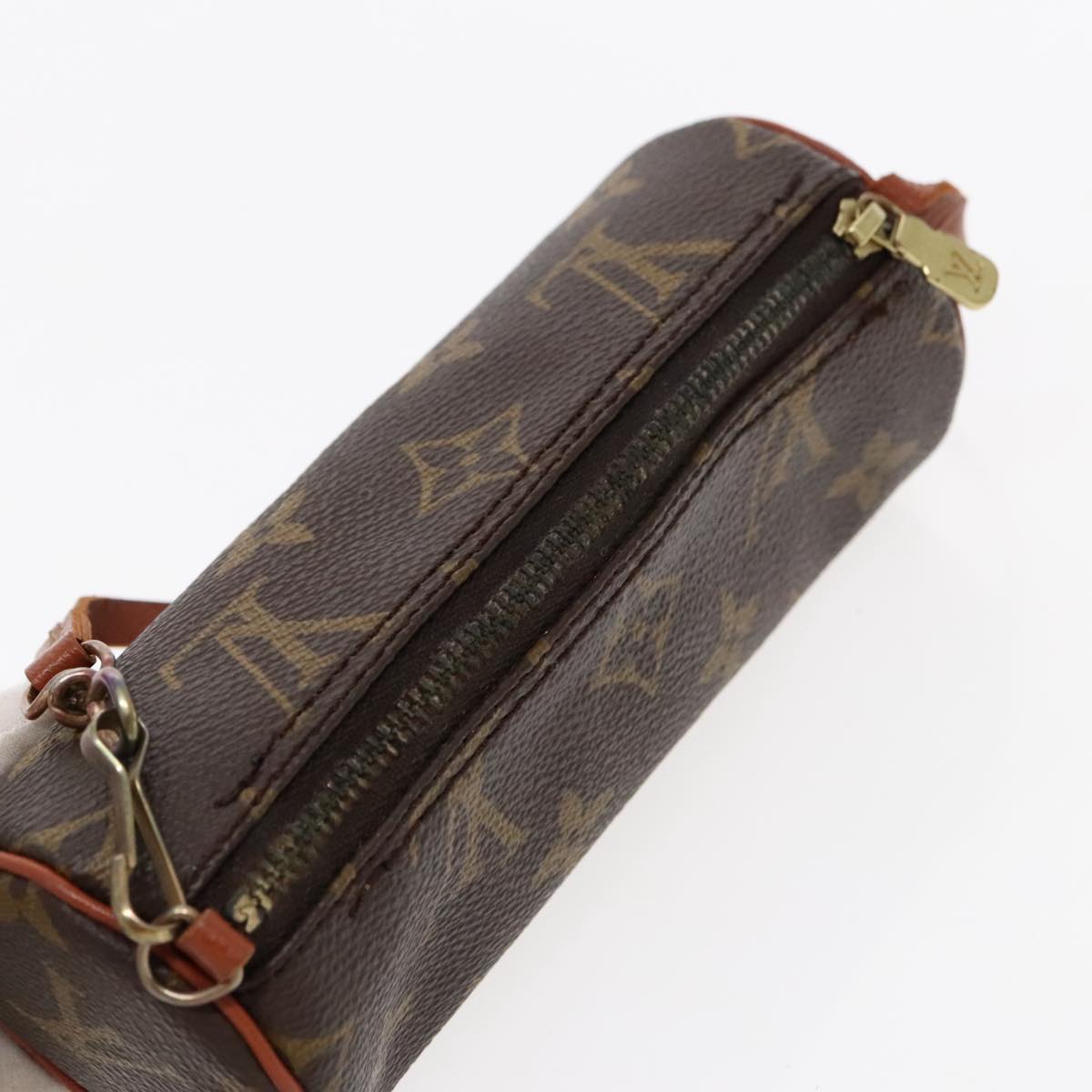 LOUIS VUITTON Monogram Papillon Pouch LV Auth 96006