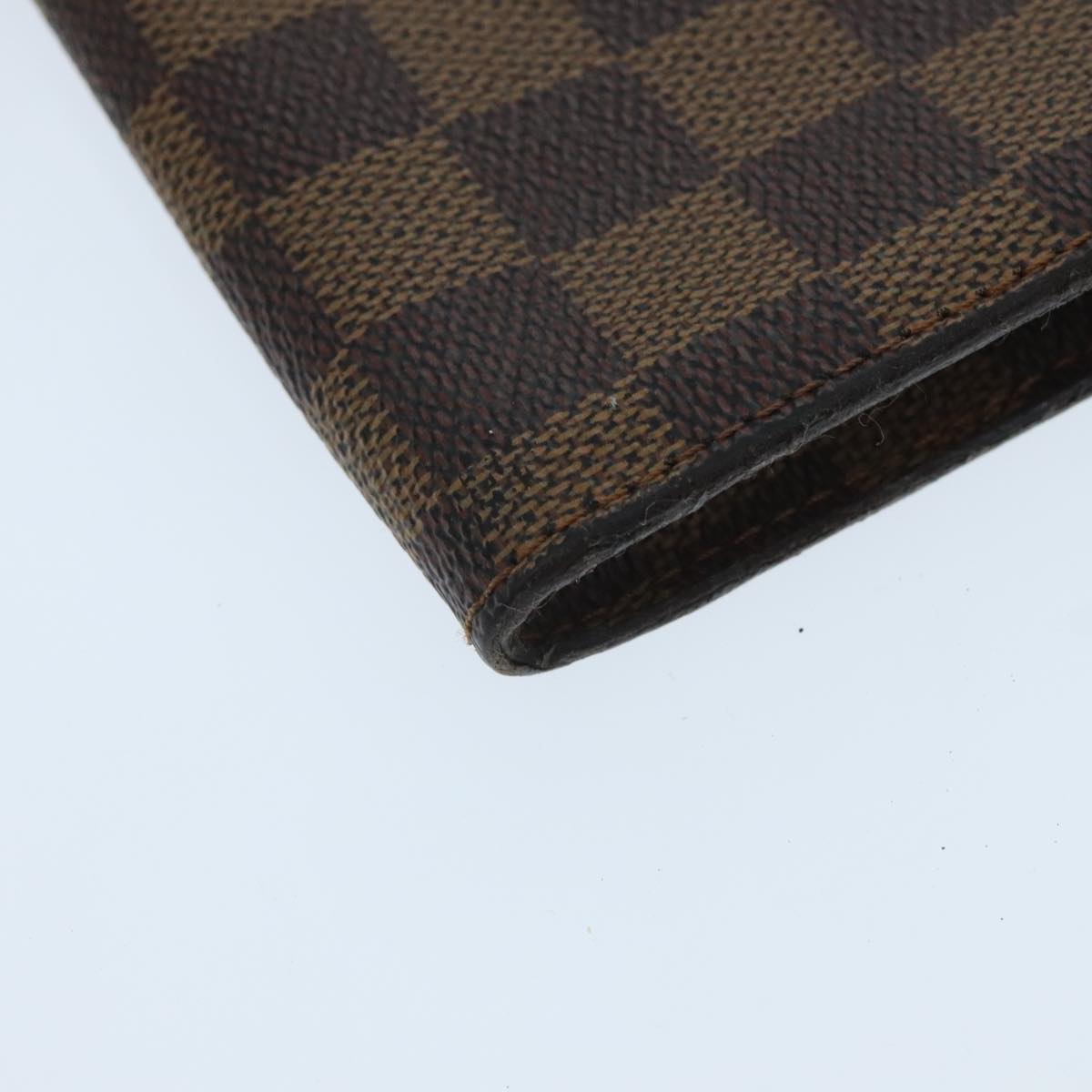 LOUIS VUITTON Damier Ebene Marais Pouch LV Auth 96015