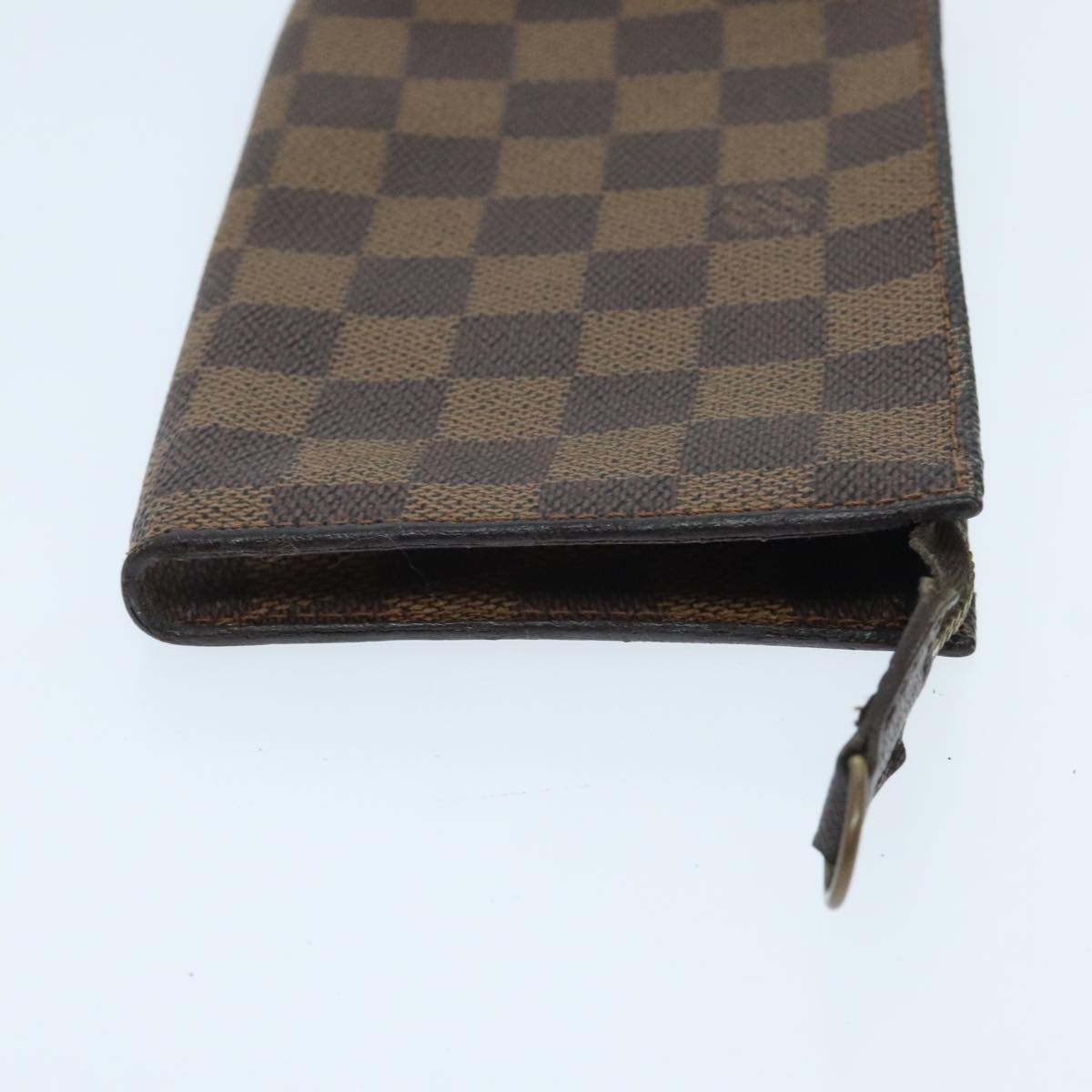 LOUIS VUITTON Damier Ebene Marais Pouch LV Auth 96015