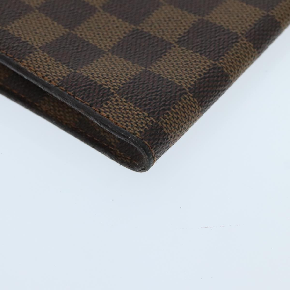 LOUIS VUITTON Damier Ebene Marais Pouch LV Auth 96015