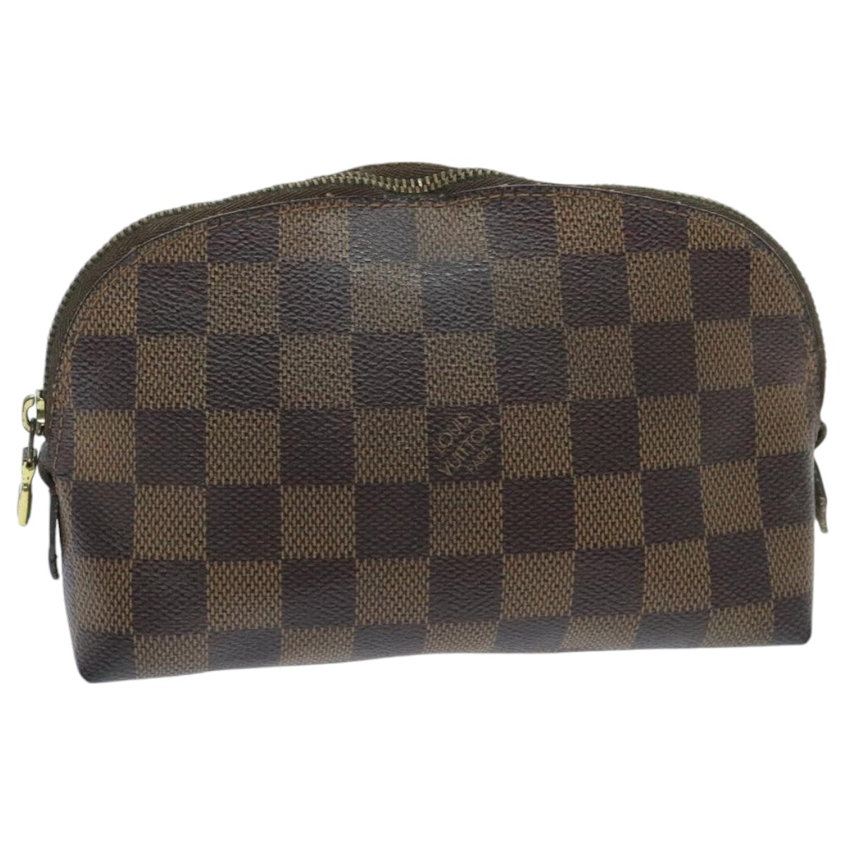 LOUIS VUITTON Damier Ebene Pochette Cosmetic PM Pouch N47516 LV Auth 96017