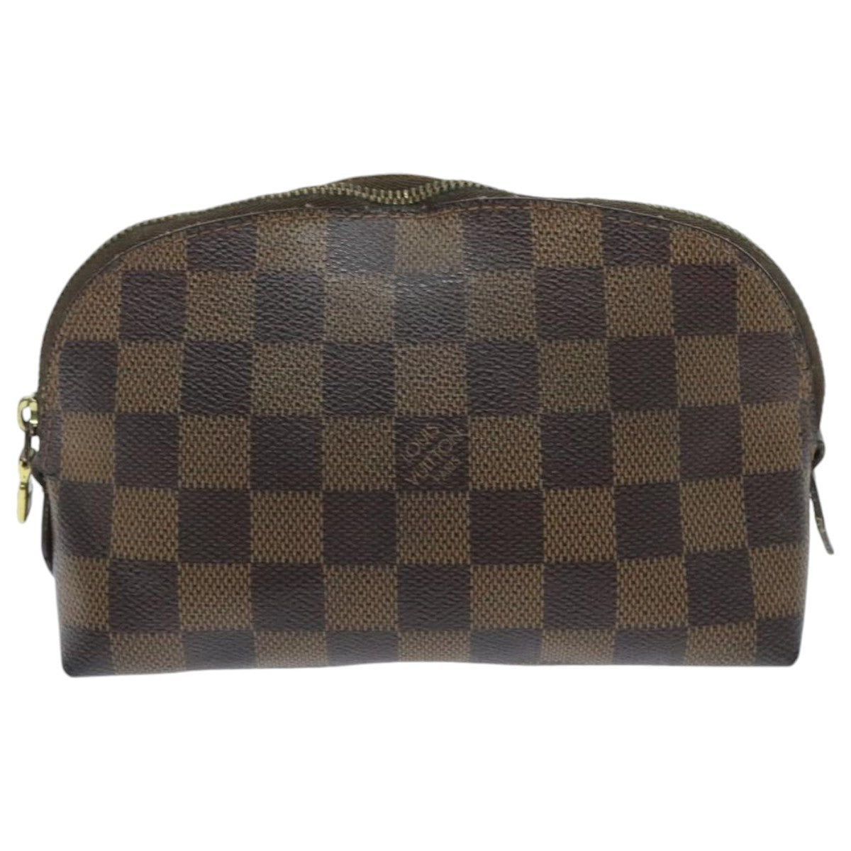 LOUIS VUITTON Damier Ebene Pochette Cosmetic PM Pouch N47516 LV Auth 96017