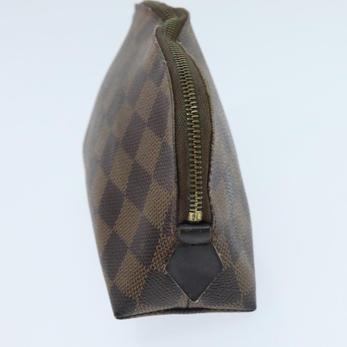 LOUIS VUITTON Damier Ebene Pochette Cosmetic PM Pouch N47516 LV Auth 96017