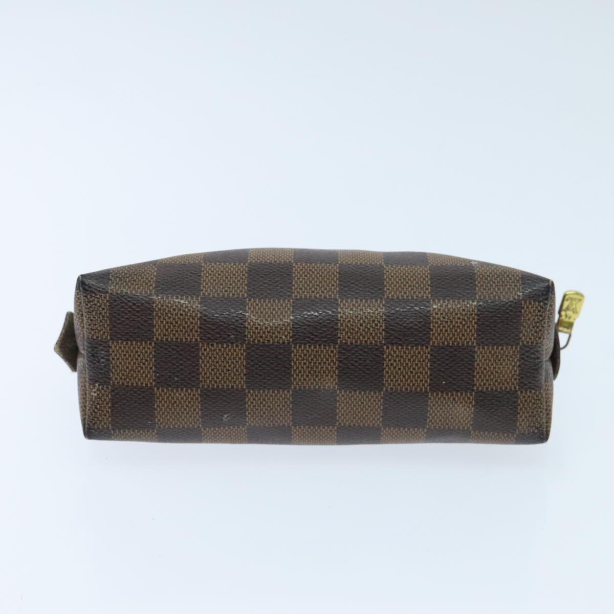 LOUIS VUITTON Damier Ebene Pochette Cosmetic PM Pouch N47516 LV Auth 96017