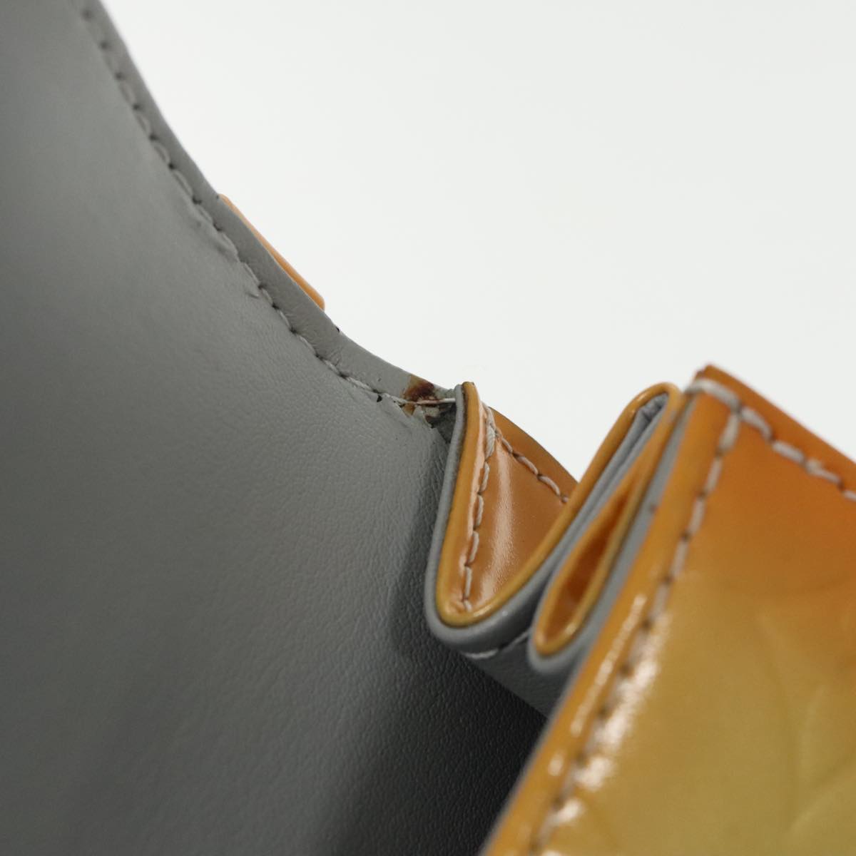 LOUIS VUITTON Monogram Vernis Spring Street Hand Bag Gris M91029 LV Auth 96019