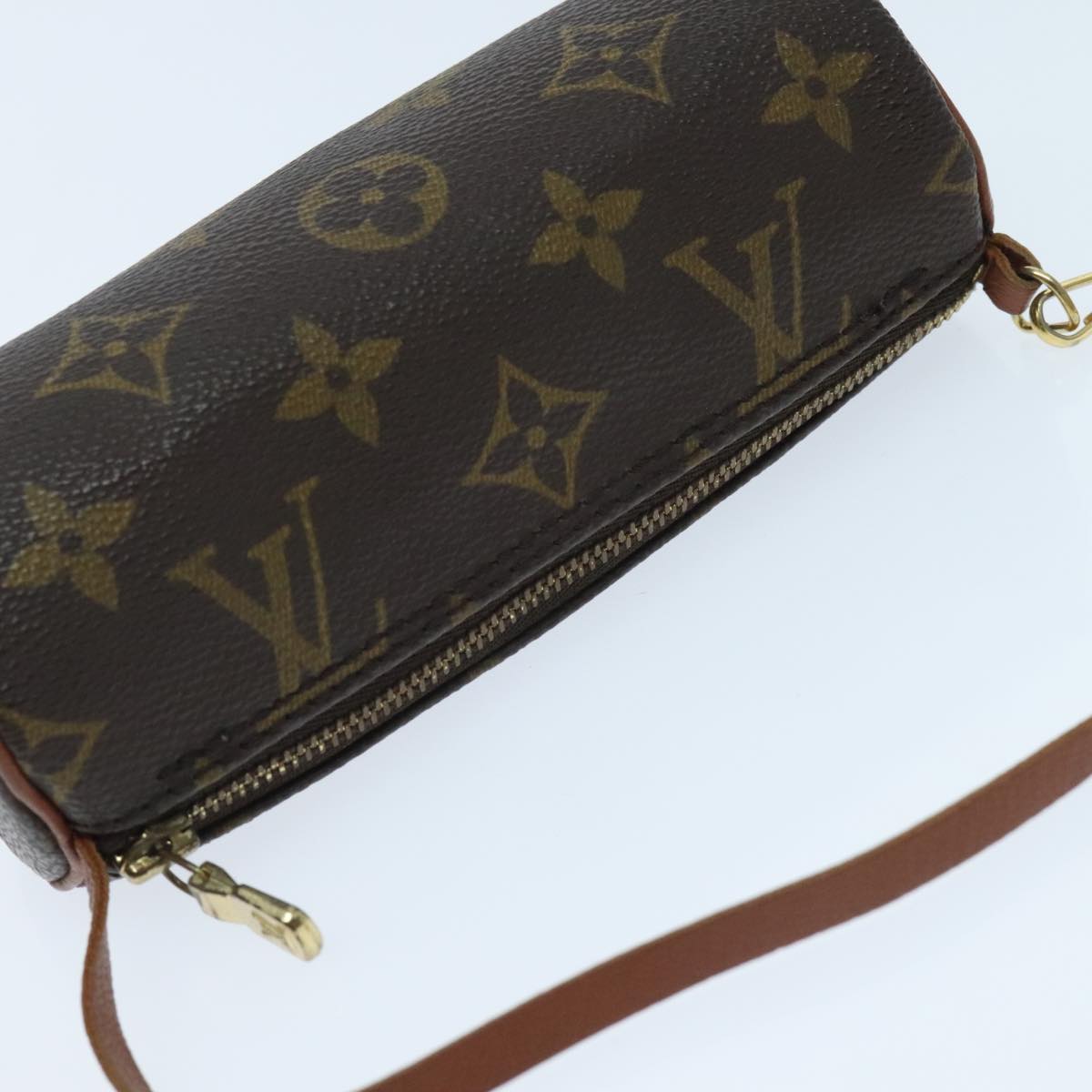 LOUIS VUITTON Monogram Papillon Pouch LV Auth 96023