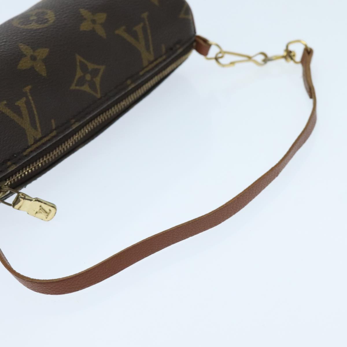 LOUIS VUITTON Monogram Papillon Pouch LV Auth 96023