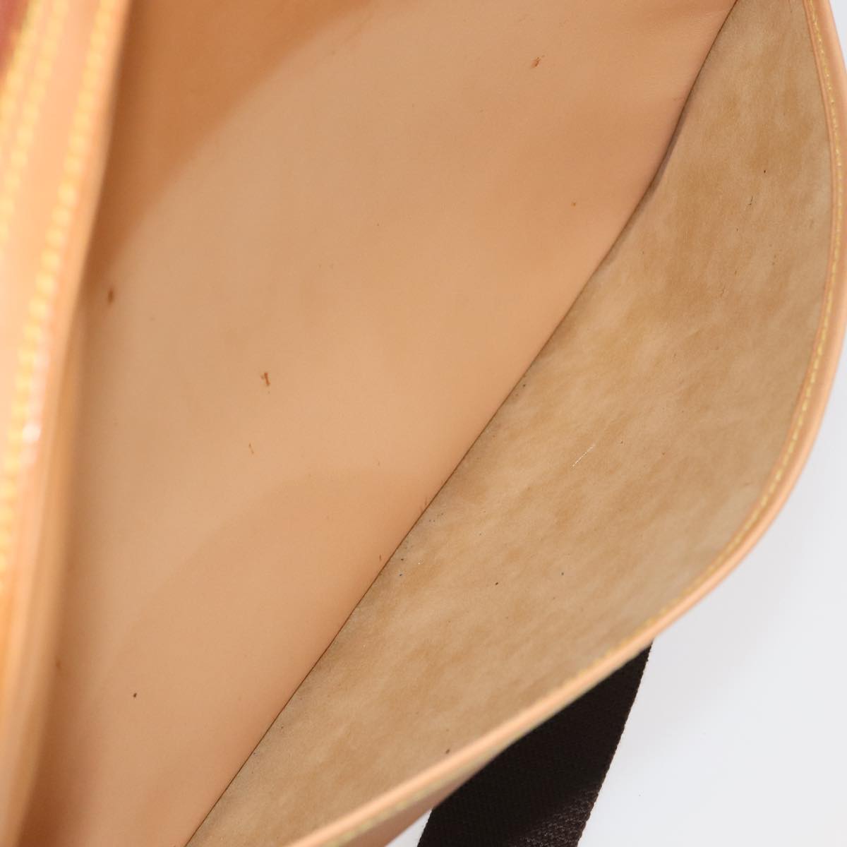 LOUIS VUITTON Nomad Reporter GM Shoulder Bag SPO Beige LV Auth 96049AV