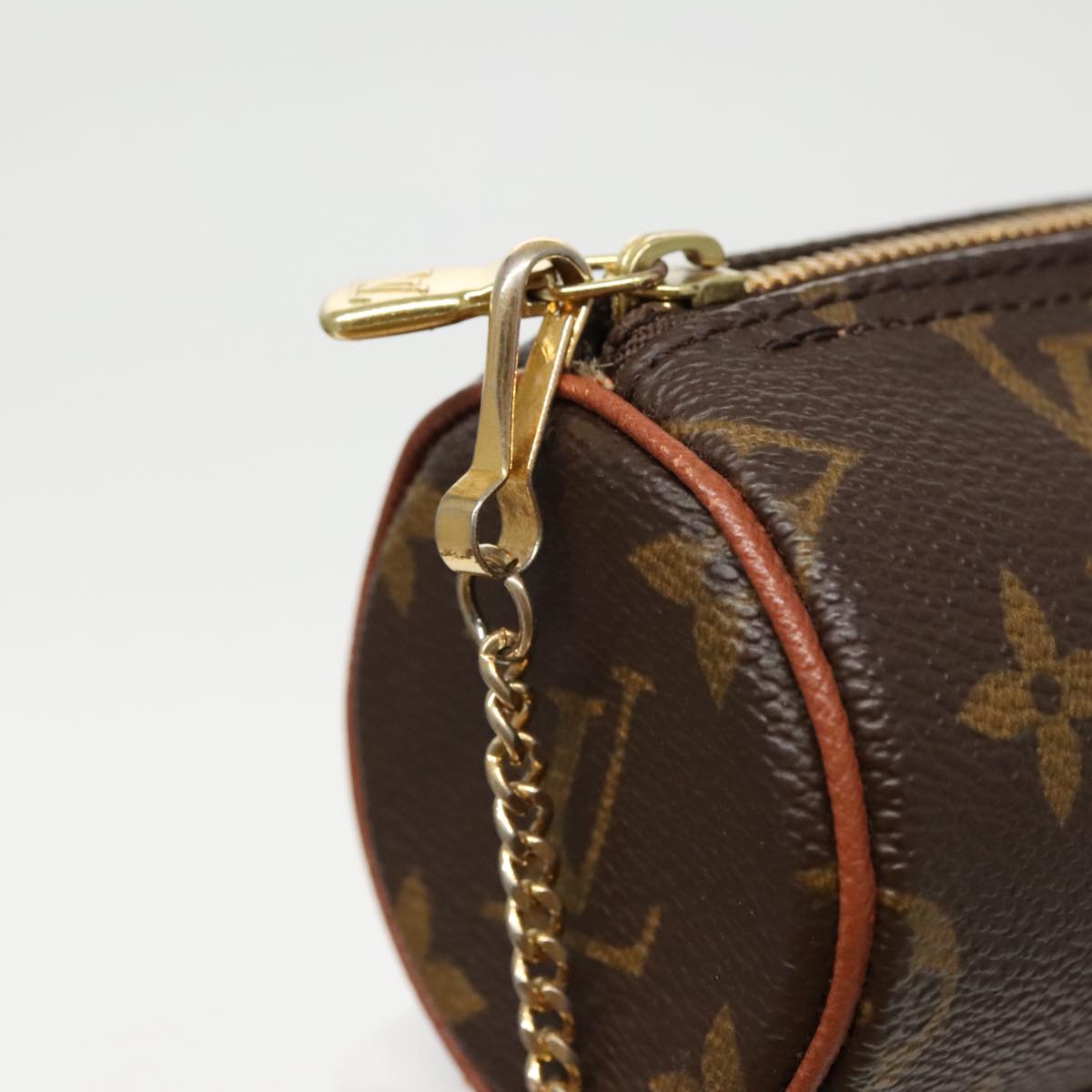 LOUIS VUITTON Monogram Papillon Pouch LV Auth 96052