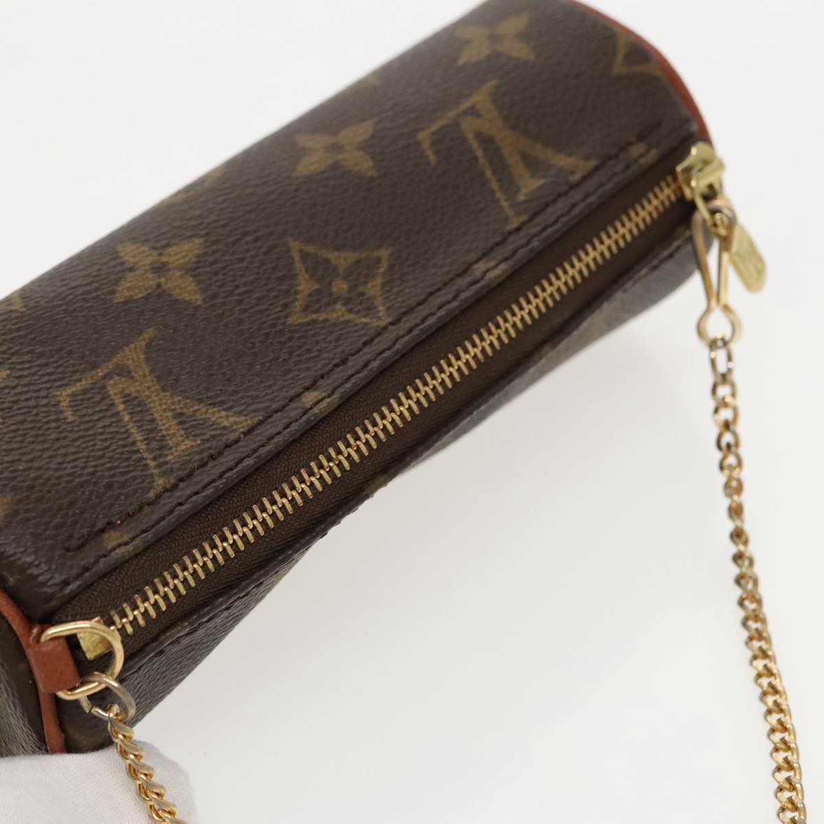 LOUIS VUITTON Monogram Papillon Pouch LV Auth 96052