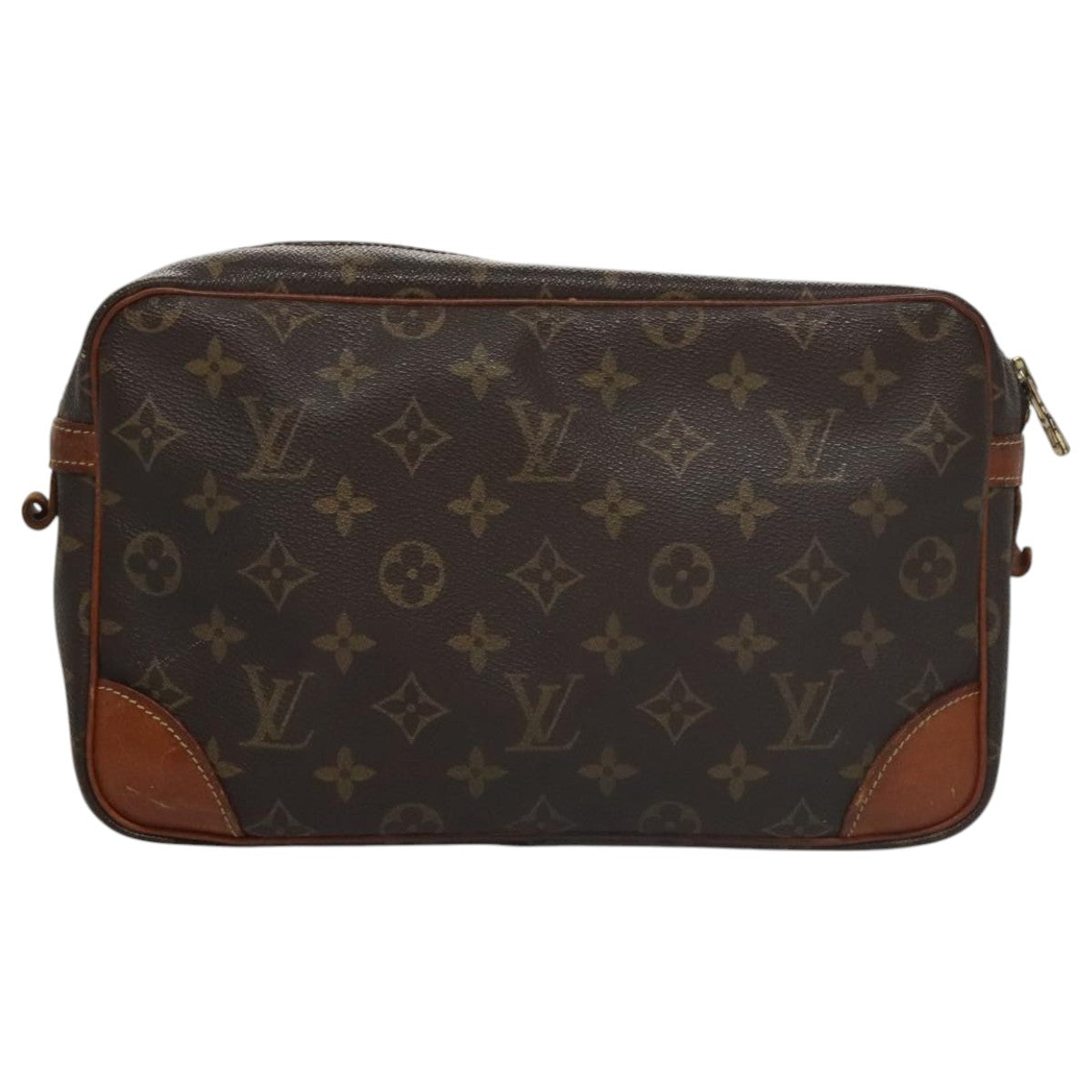 LOUIS VUITTON Monogram Compiegne 28 Clutch Bag M51845 LV Auth 96054
