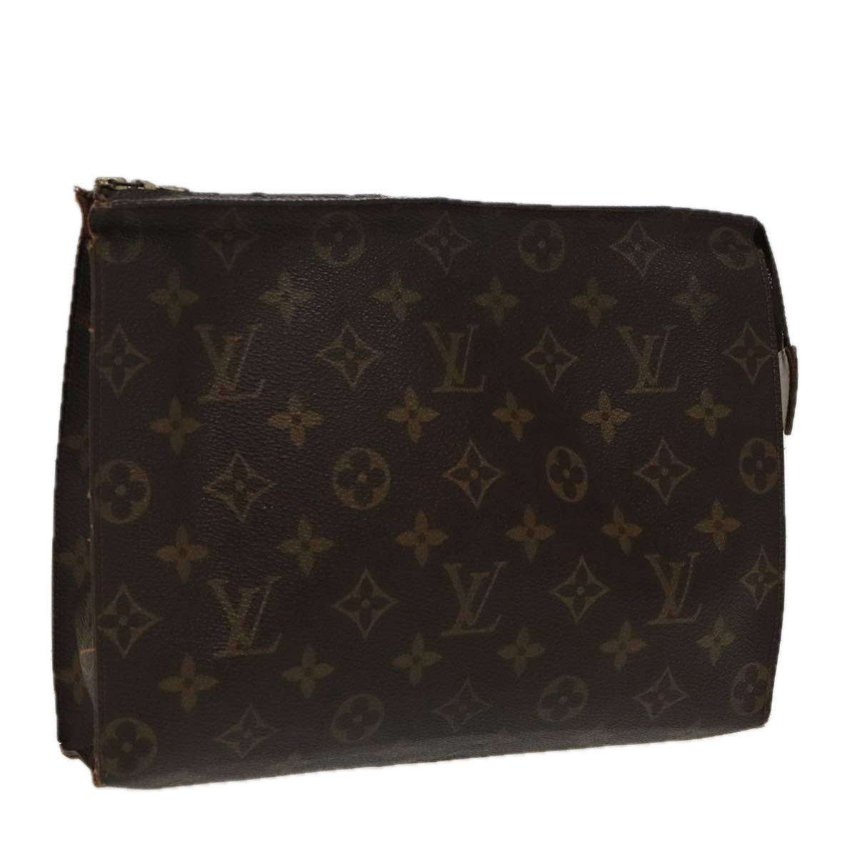 LOUIS VUITTON Monogram Poche Toilette 26 Pouch M47542 LV Auth 96055