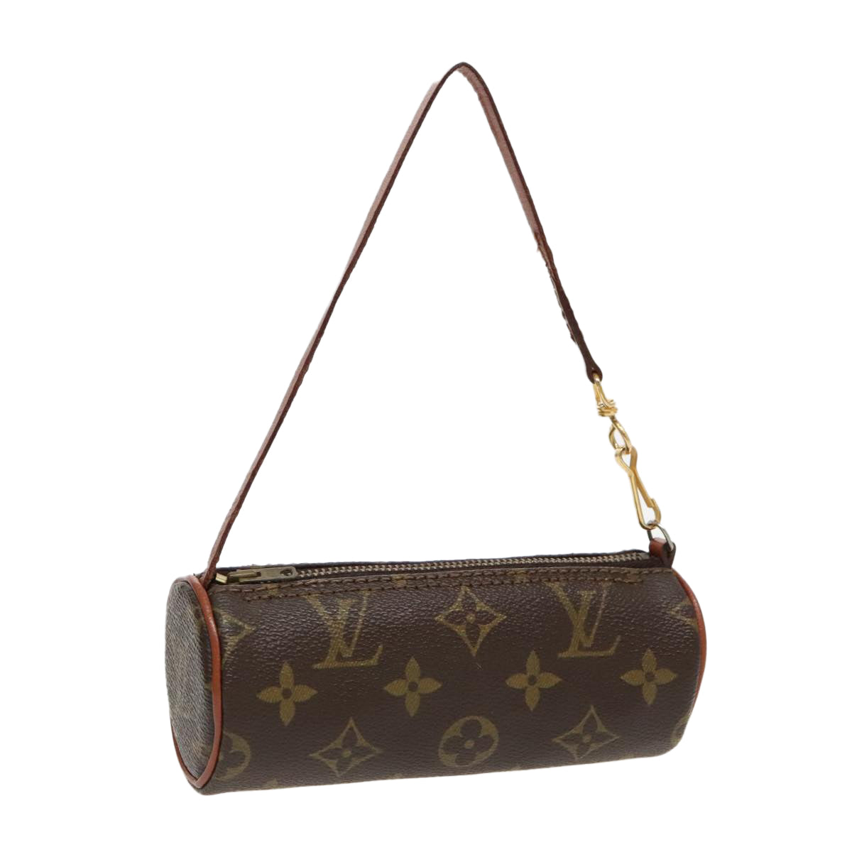 LOUIS VUITTON Monogram Papillon Pouch LV Auth 96078