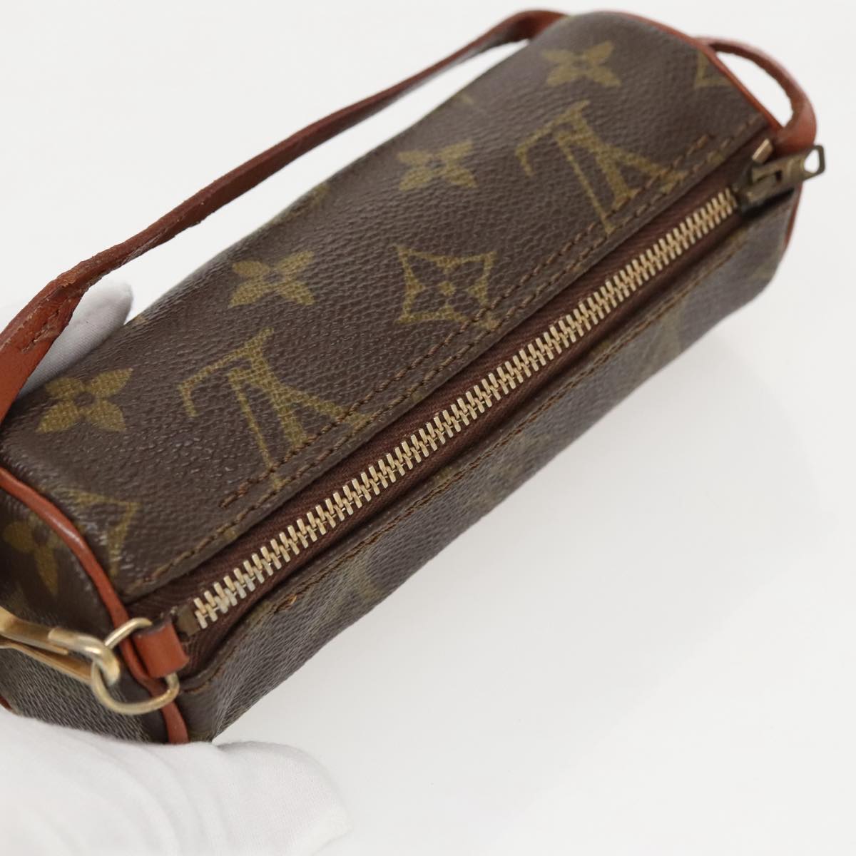 LOUIS VUITTON Monogram Papillon Pouch LV Auth 96105