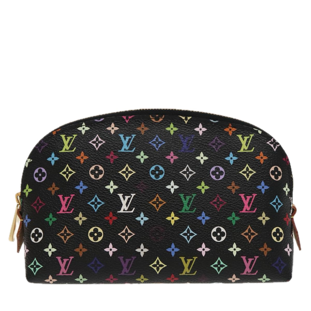 LOUIS VUITTON Monogram Multicolor Pochette Cosmetic Black M47355 LV Auth 96114SA