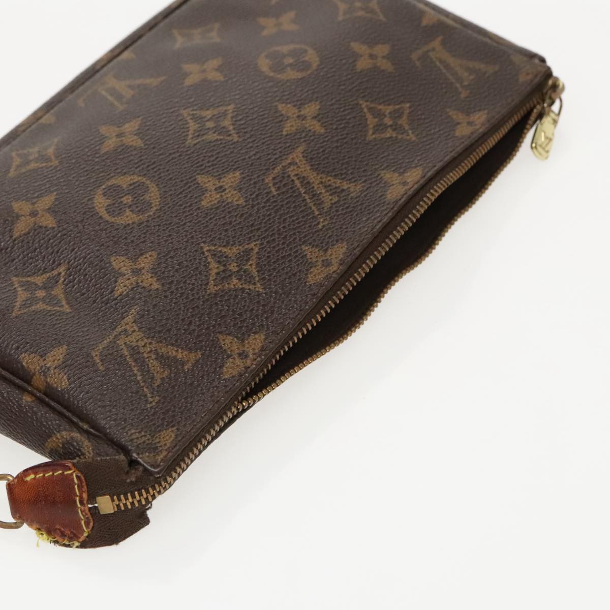 LOUIS VUITTON Monogram Pochette Accessoires Pouch M51980 LV Auth 96145