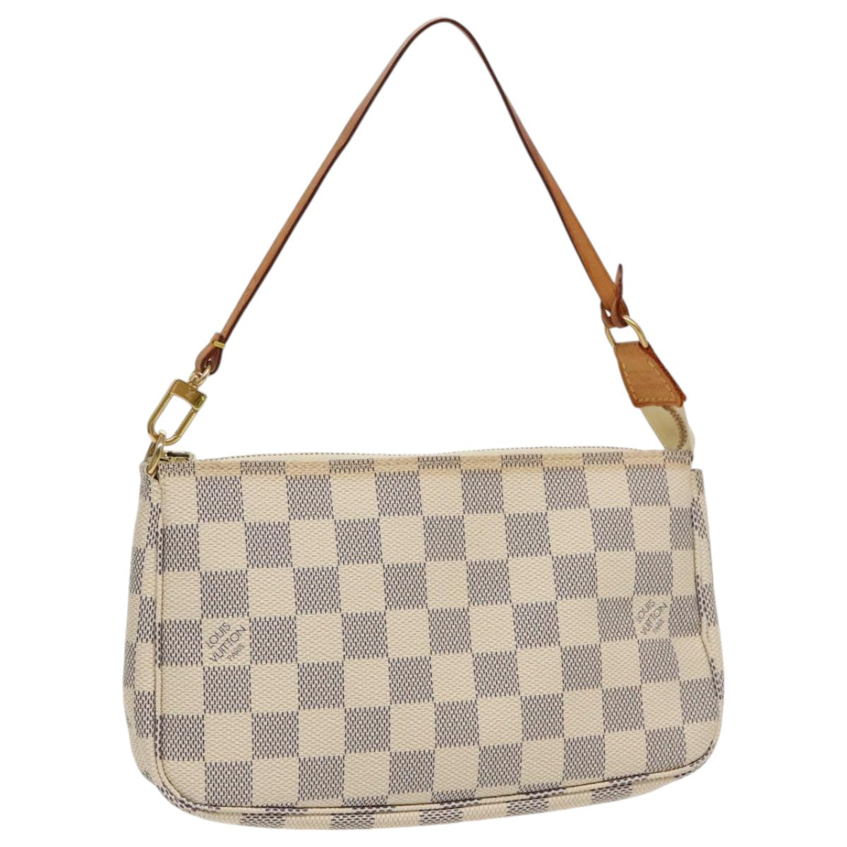 LOUIS VUITTON Damier Azur Pochette Accessoires Pouch N51986 LV Auth 96156