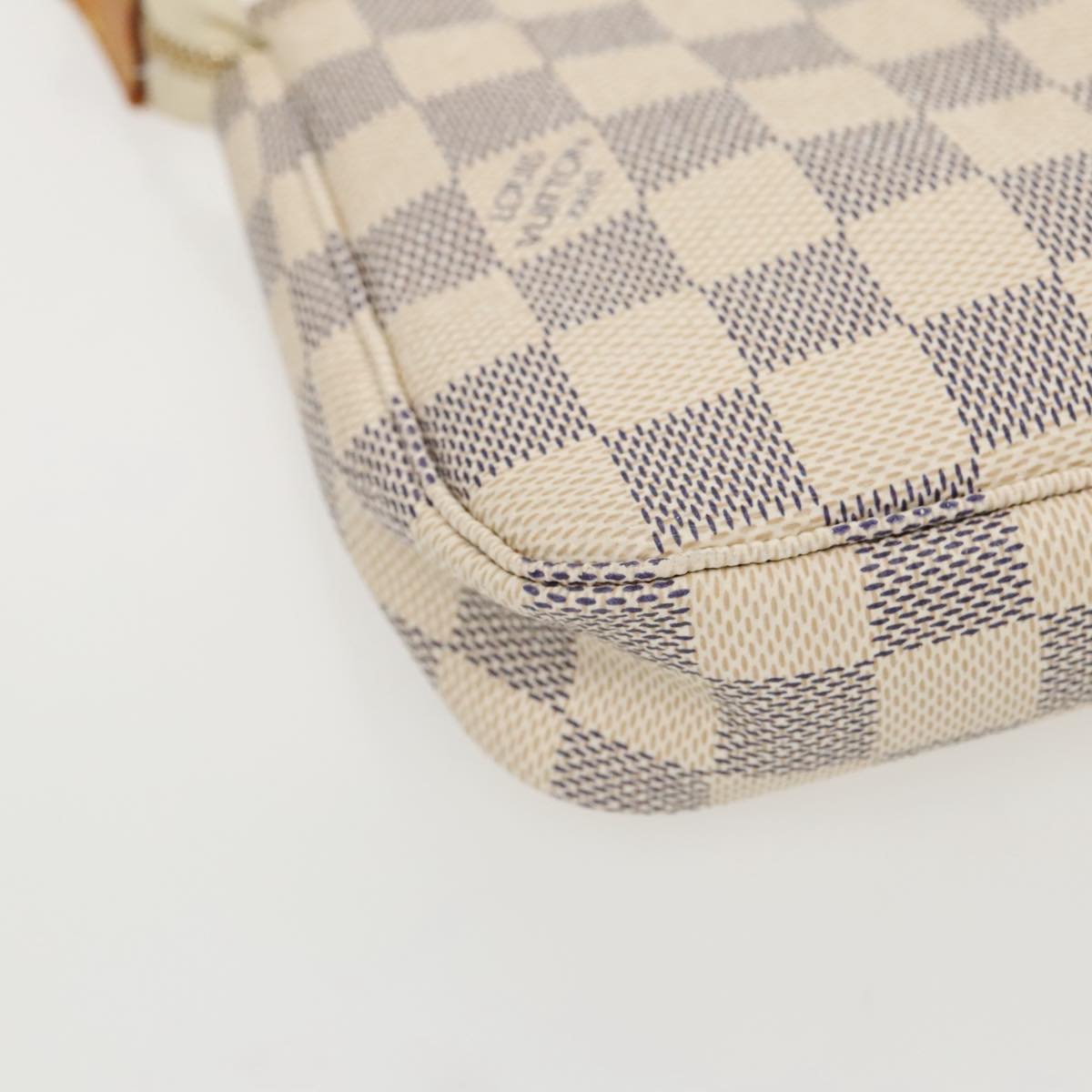 LOUIS VUITTON Damier Azur Pochette Accessoires Pouch N51986 LV Auth 96156