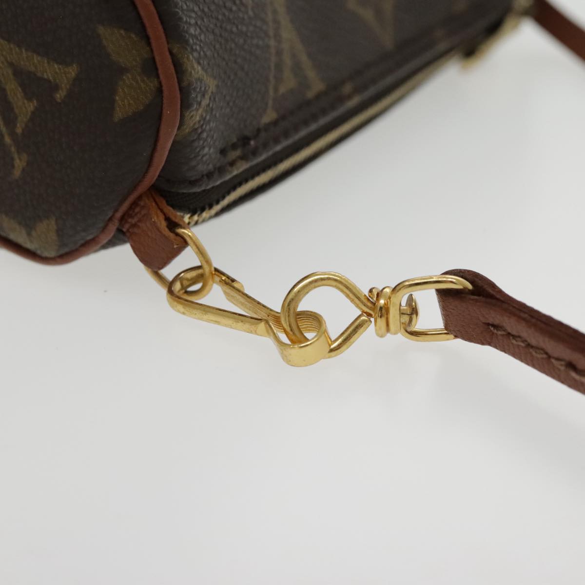 LOUIS VUITTON Monogram Papillon Pouch LV Auth 96248