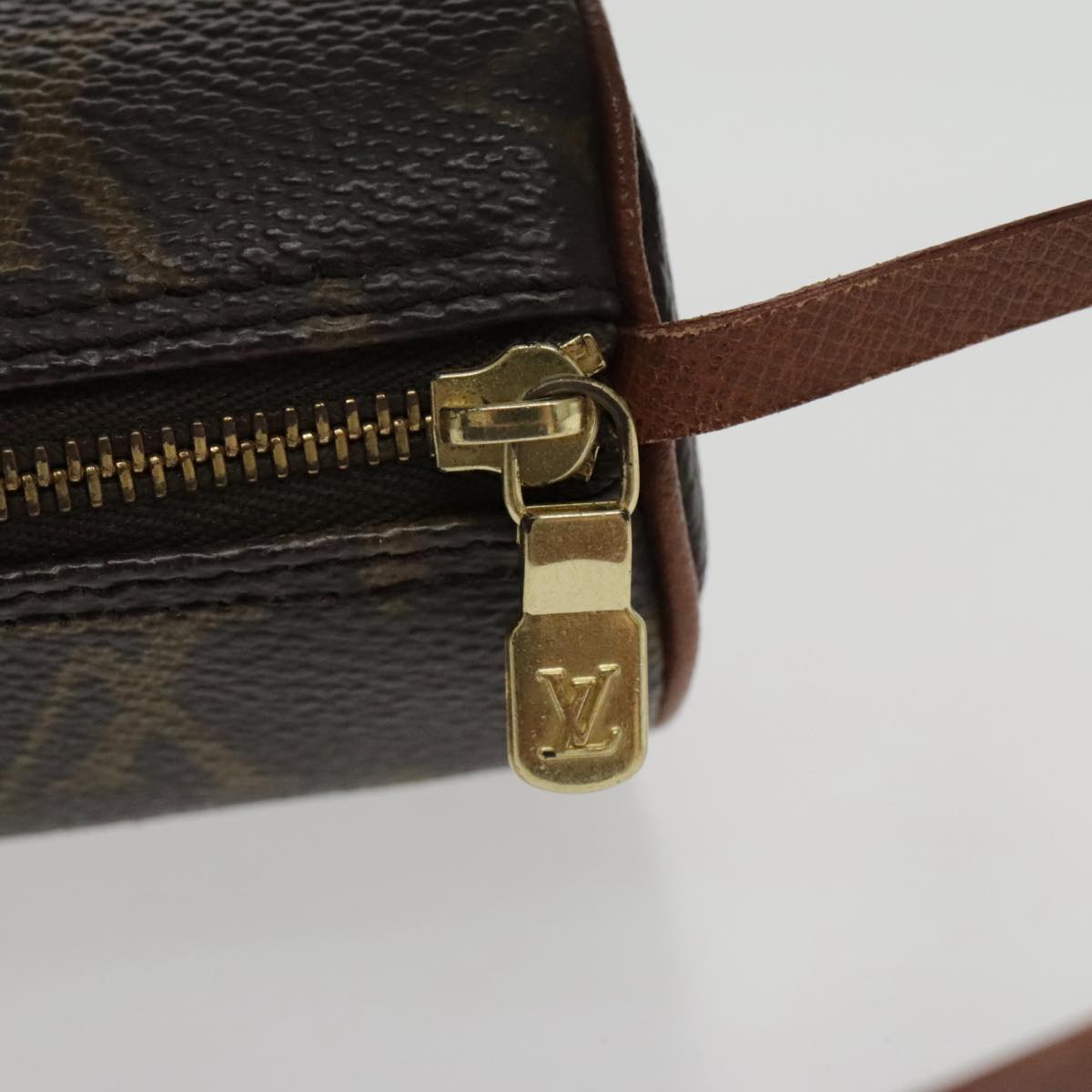 LOUIS VUITTON Monogram Papillon Pouch LV Auth 96255