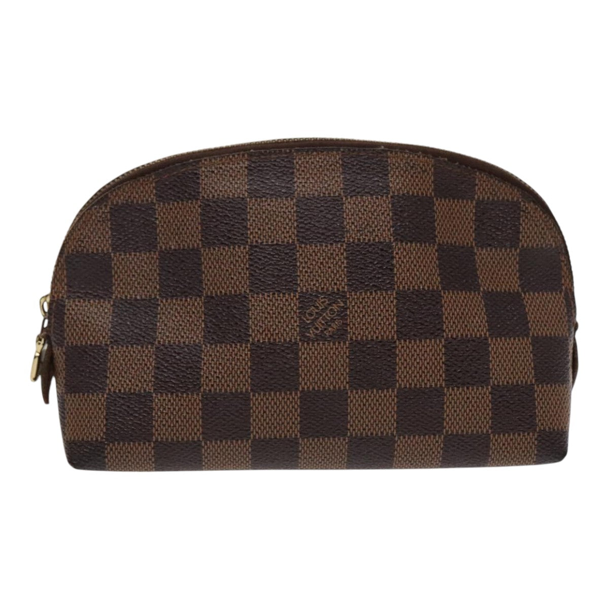 LOUIS VUITTON Damier Ebene Pochette Cosmetic PM Pouch N47516 LV Auth 96260