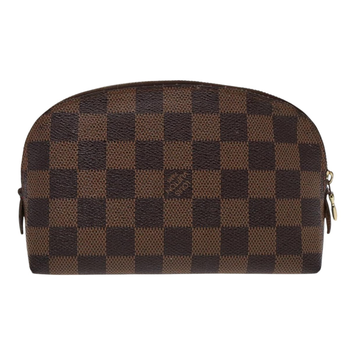 LOUIS VUITTON Damier Ebene Pochette Cosmetic PM Pouch N47516 LV Auth 96260