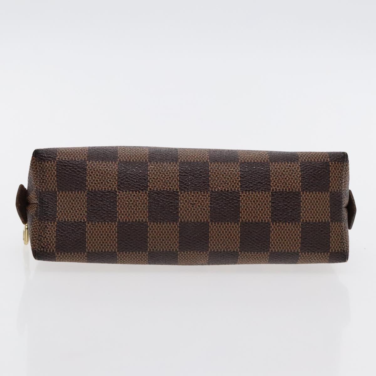 LOUIS VUITTON Damier Ebene Pochette Cosmetic PM Pouch N47516 LV Auth 96260