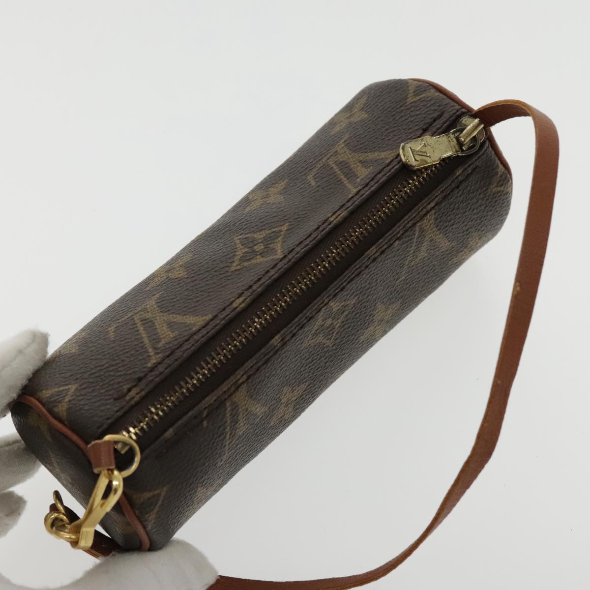 LOUIS VUITTON Monogram Papillon Pouch LV Auth 96303