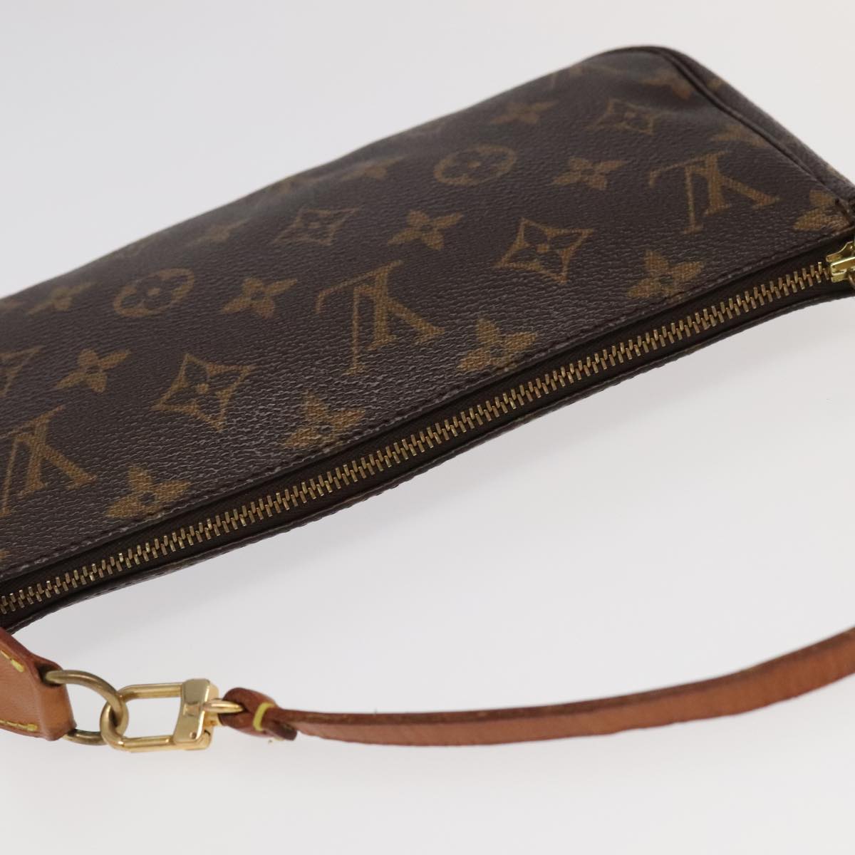 LOUIS VUITTON Monogram Pochette Accessoires Pouch M51980 LV Auth 96325