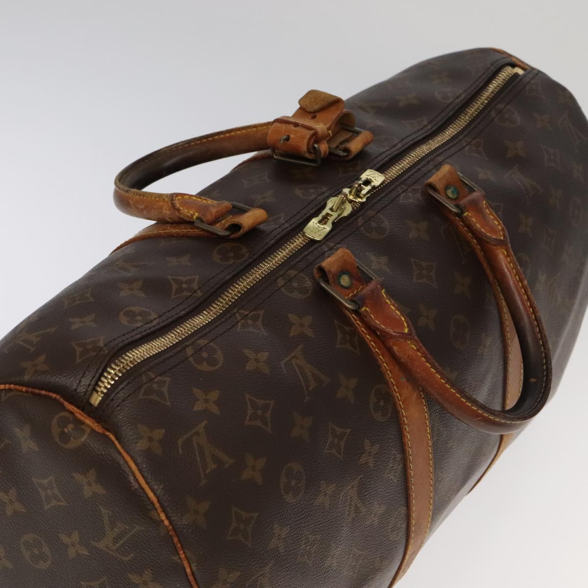 LOUIS VUITTON Monogram Keepall 45 Boston Bag M41428 LV Auth 96353